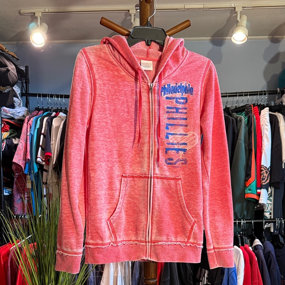 5th & Ocean Pink Philadelphia Phillies Women’s Jacket - Picture 2 of 3